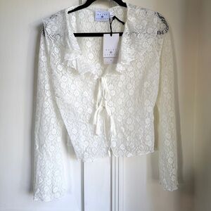 ASOS: Daisy Street White Lace Women Top